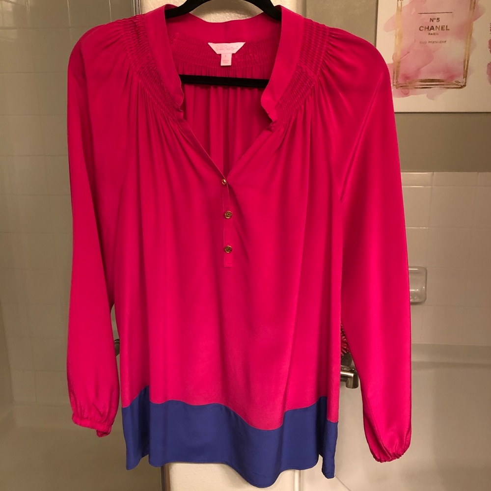 Lily Pulitzer Elsa Silk Blouse